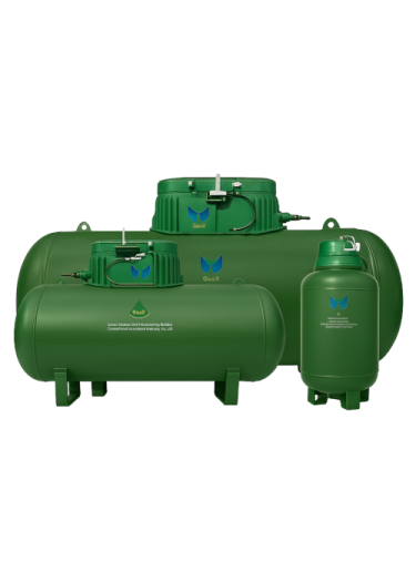 صورة خزان غاز فيبرجلاس أفقى سعة 2000 لتر تحت الارض المهيدب الوطني