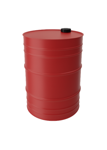صورة برميل حديد أحمر سعة 150 لتر سماكه 0.9 مم