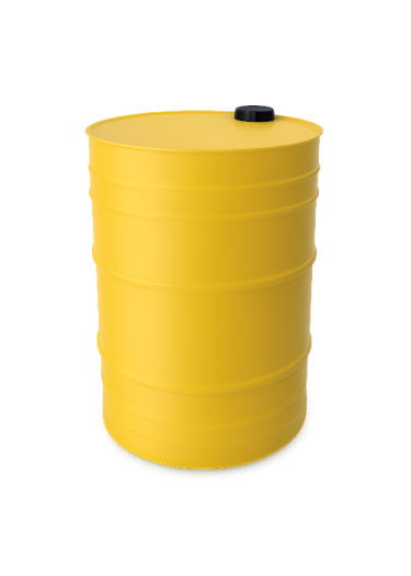 صورة برميل حديد أصفر سعة 150 لتر سماكه 0.9 مم